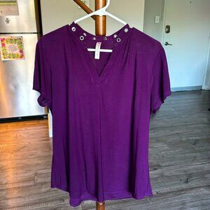 Plum half sleeves t shirt